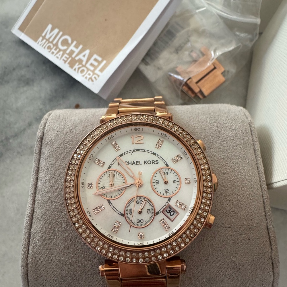 Diamond Michael Kors Rose Gold Women's Watch
